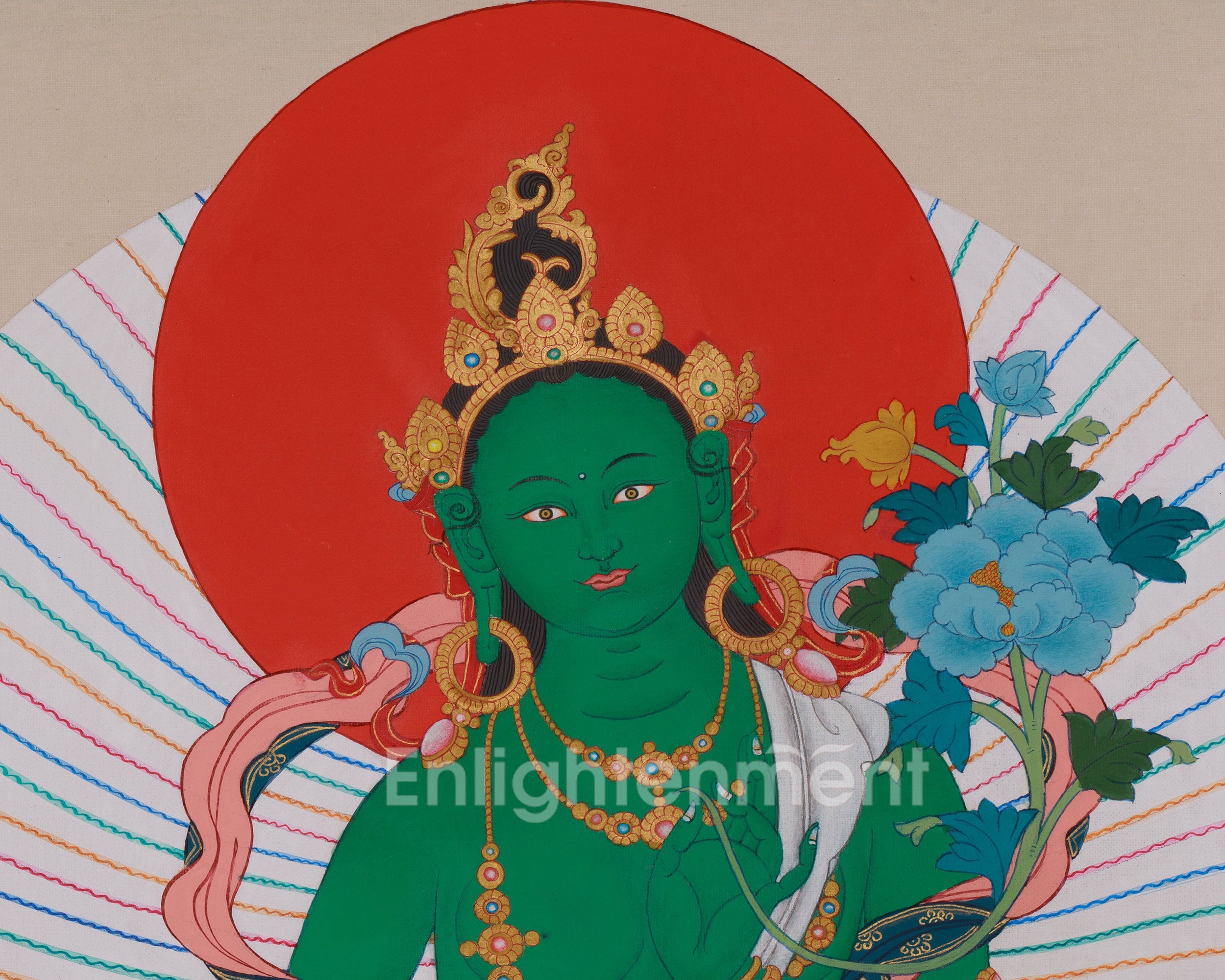 Green Tara Devotional Art | Swift Compassion and Blessings