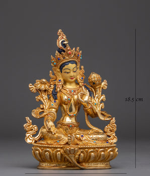 Green Tara the Goddess of Compassion and Protection Statue
