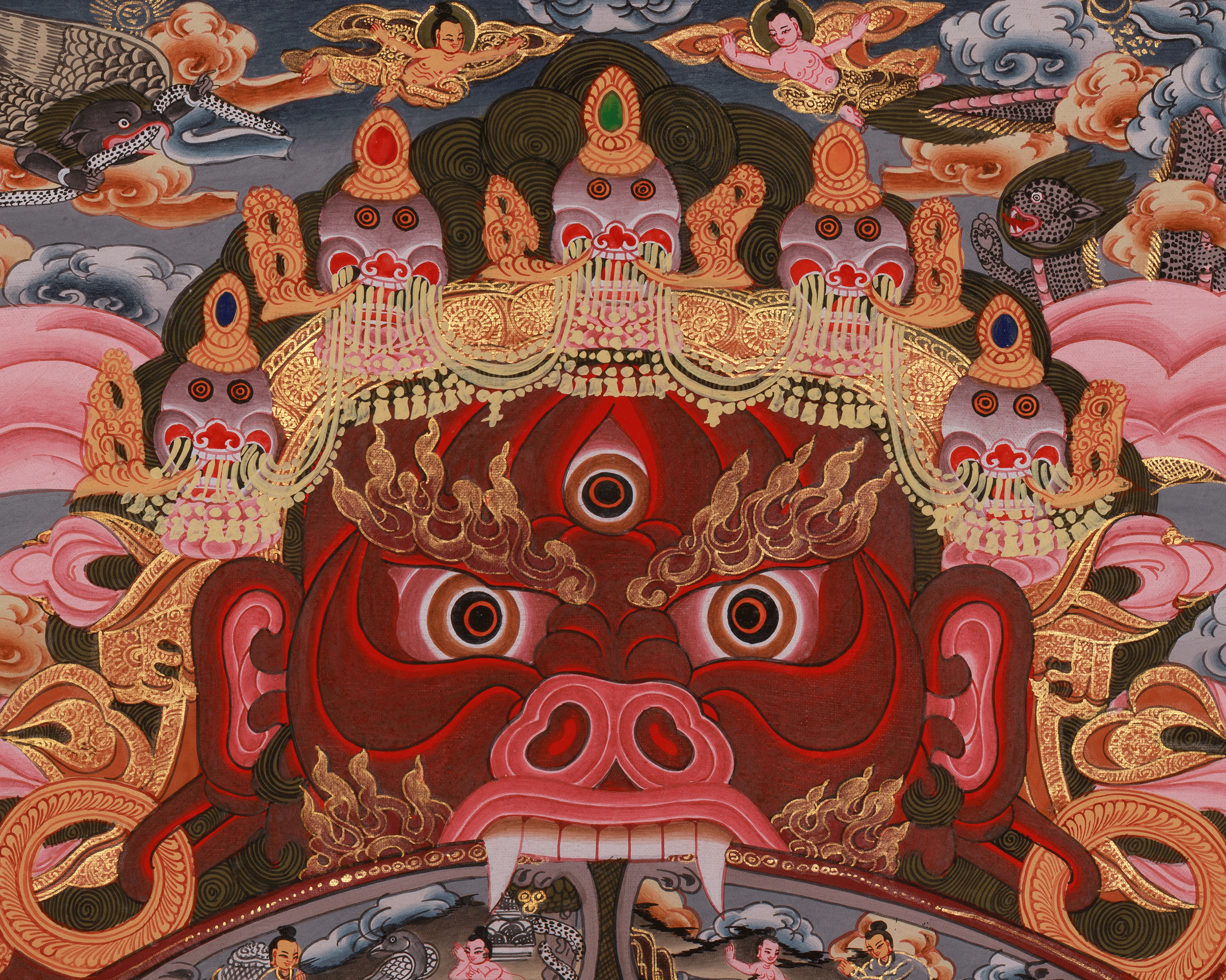 Himalayan Thangka of Wheel of Life | Cycle of Birth, Death, and Rebirth