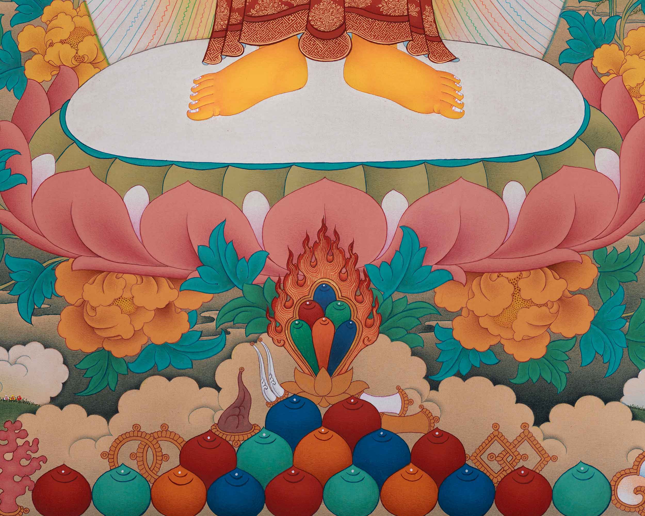 Standing Siddhartha Gautama Thangka | Founder of Buddhism