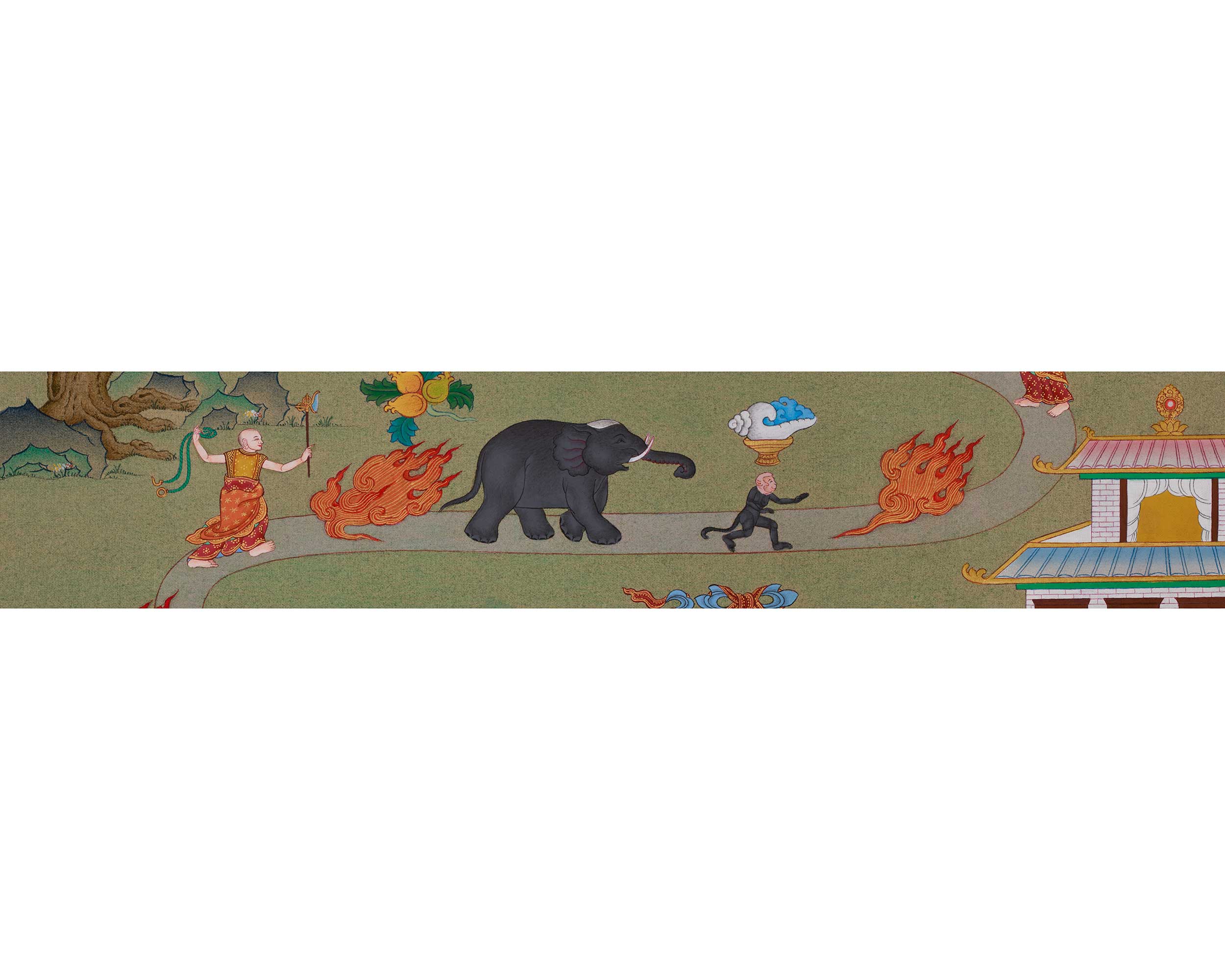 Samatha Meditation Buddhist Art | Serenity, Concentration, and Enlightened Mind Thangka