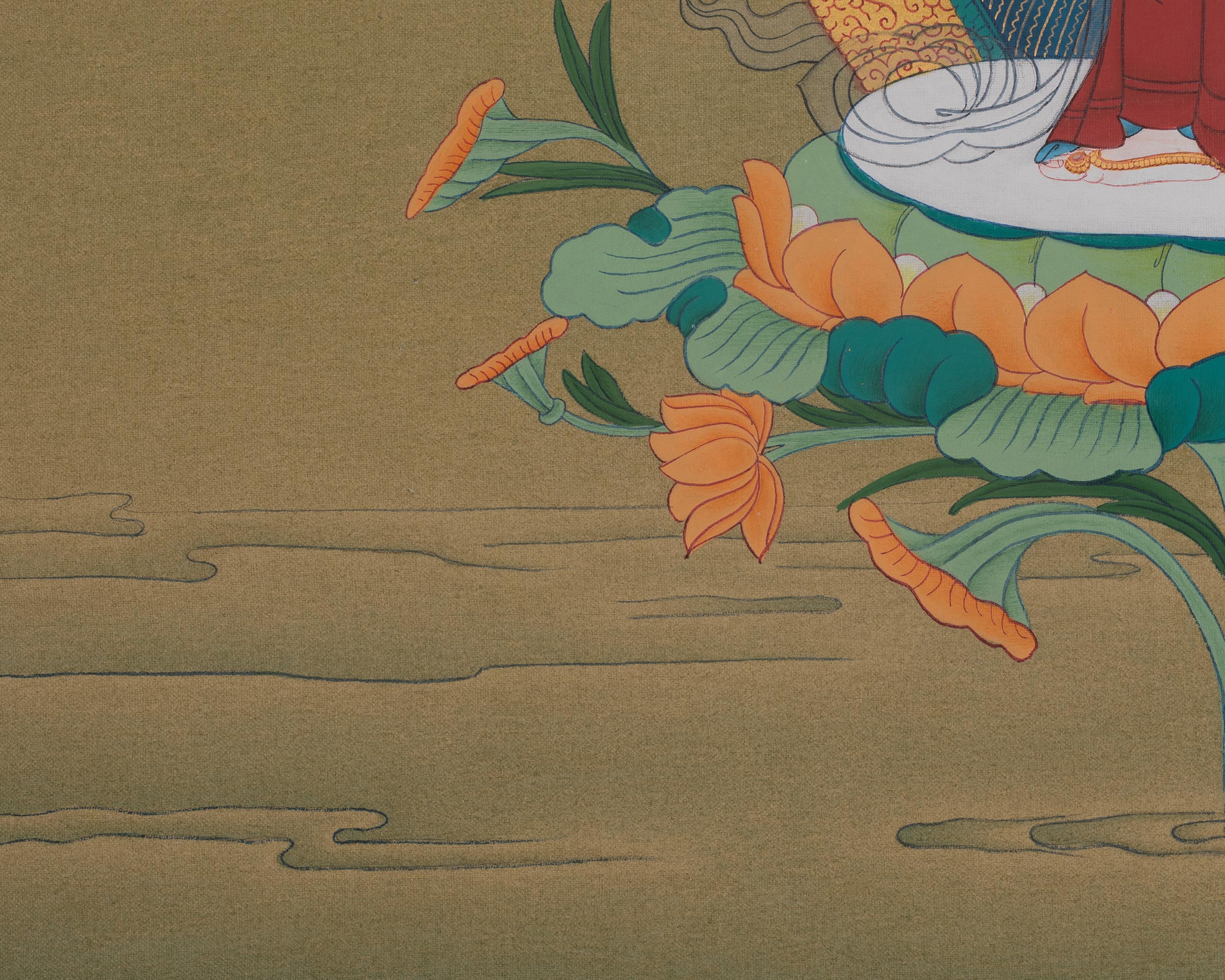 1000 Armed Chenrezig Tibetan Thangka | Revered Bodhisattva of Infinite Compassion