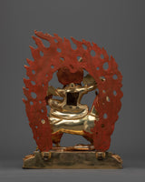 Powerful Protector Deity Garwa Nagpo Damchen