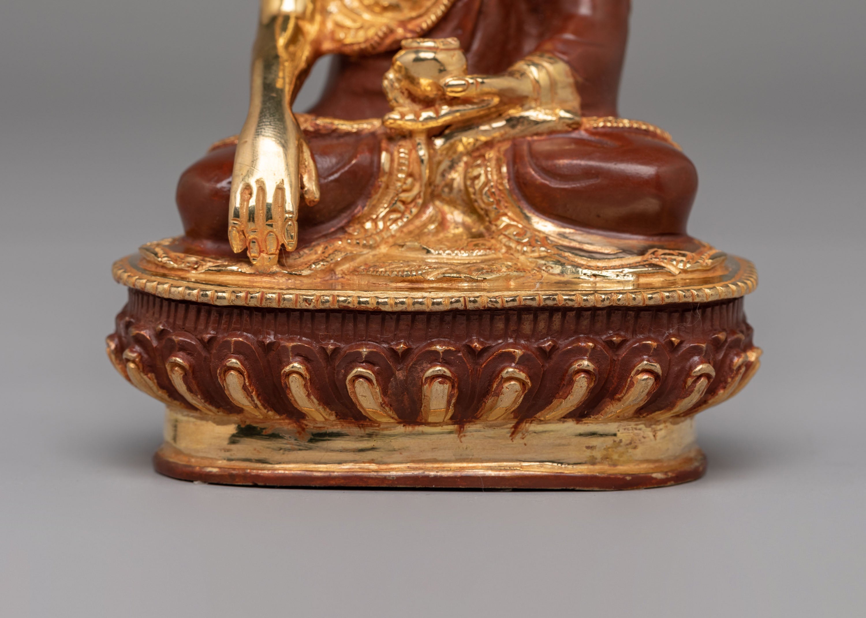Gold Plated Three Buddha Set | Shakyamuni, Medicine Buddha & Amitabha Altar Decor