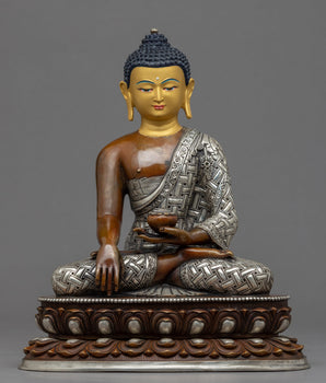buddha statue silver 