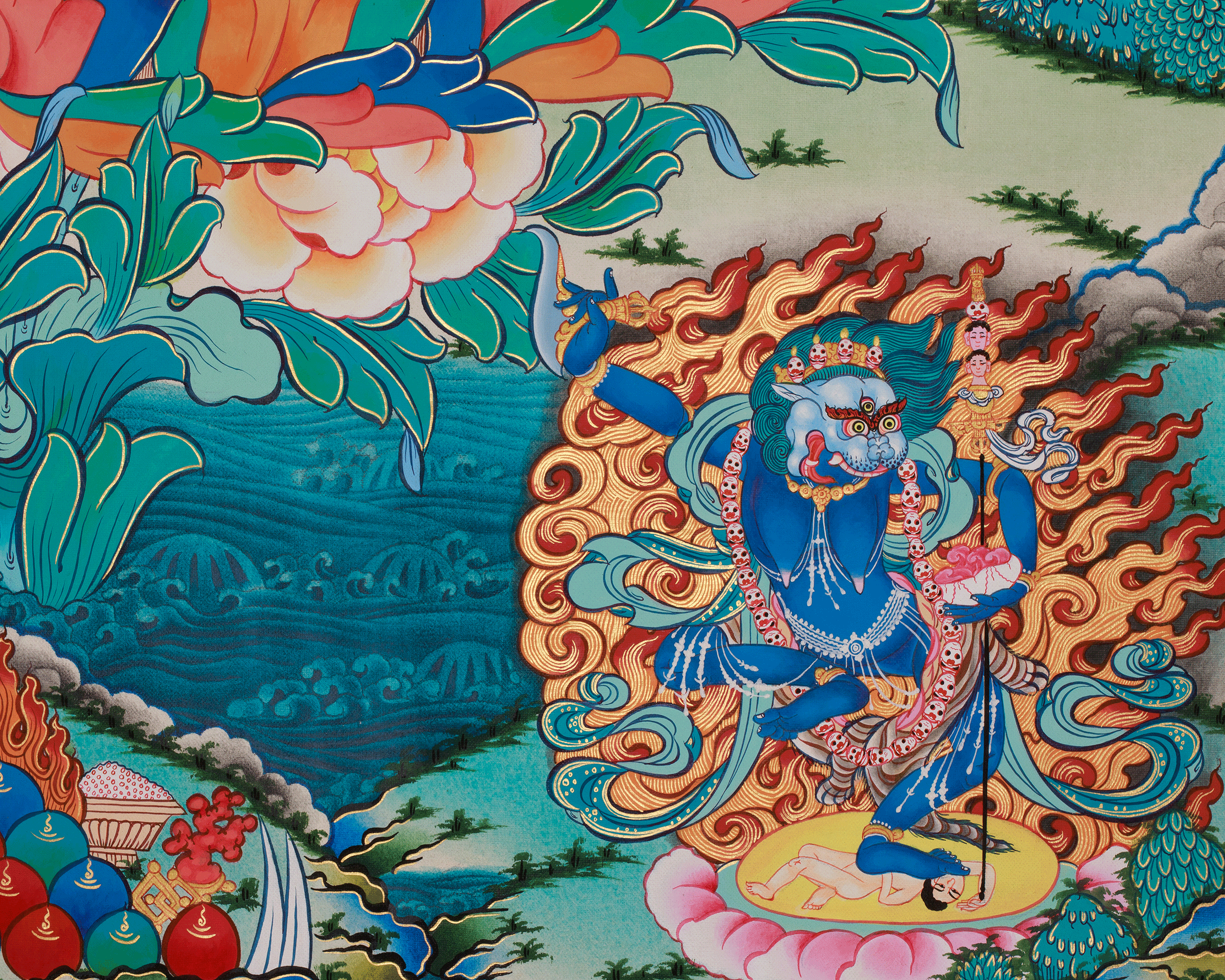 Spiritual Art of Guru Rinpoche | Tibetan Buddhist Master Guru Padmasambhava