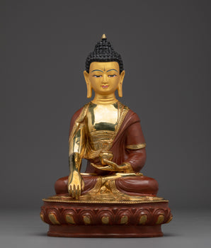 Shakyamuni Buddha Statue In Gold-Gilded 