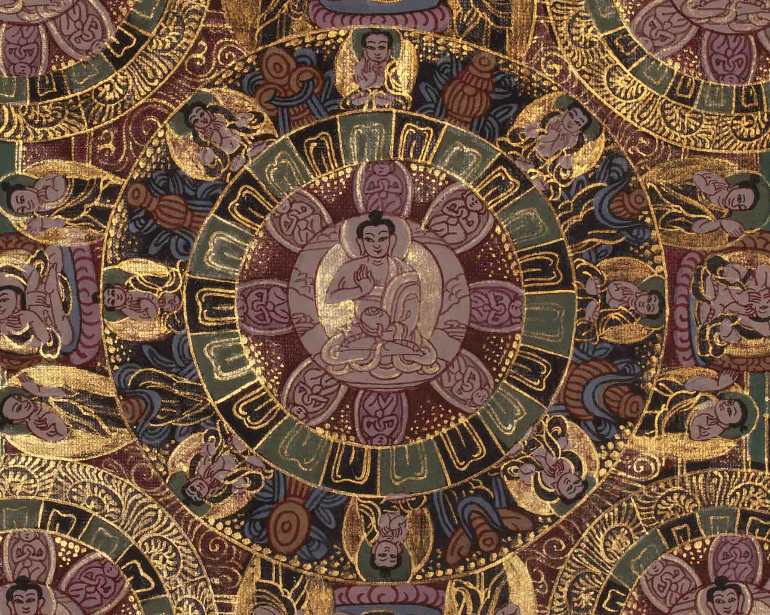 Buddha Mandala Traditional Artwork | Sacred Symbol Of Enlightenment, Balance, and Inner Peace | Spiritual Home Decor