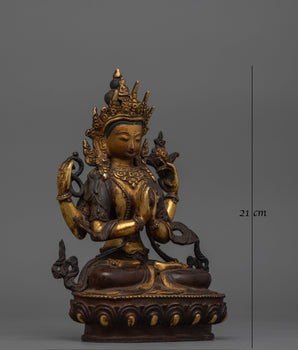 Compassionate Deity Four-armed Chenrezig