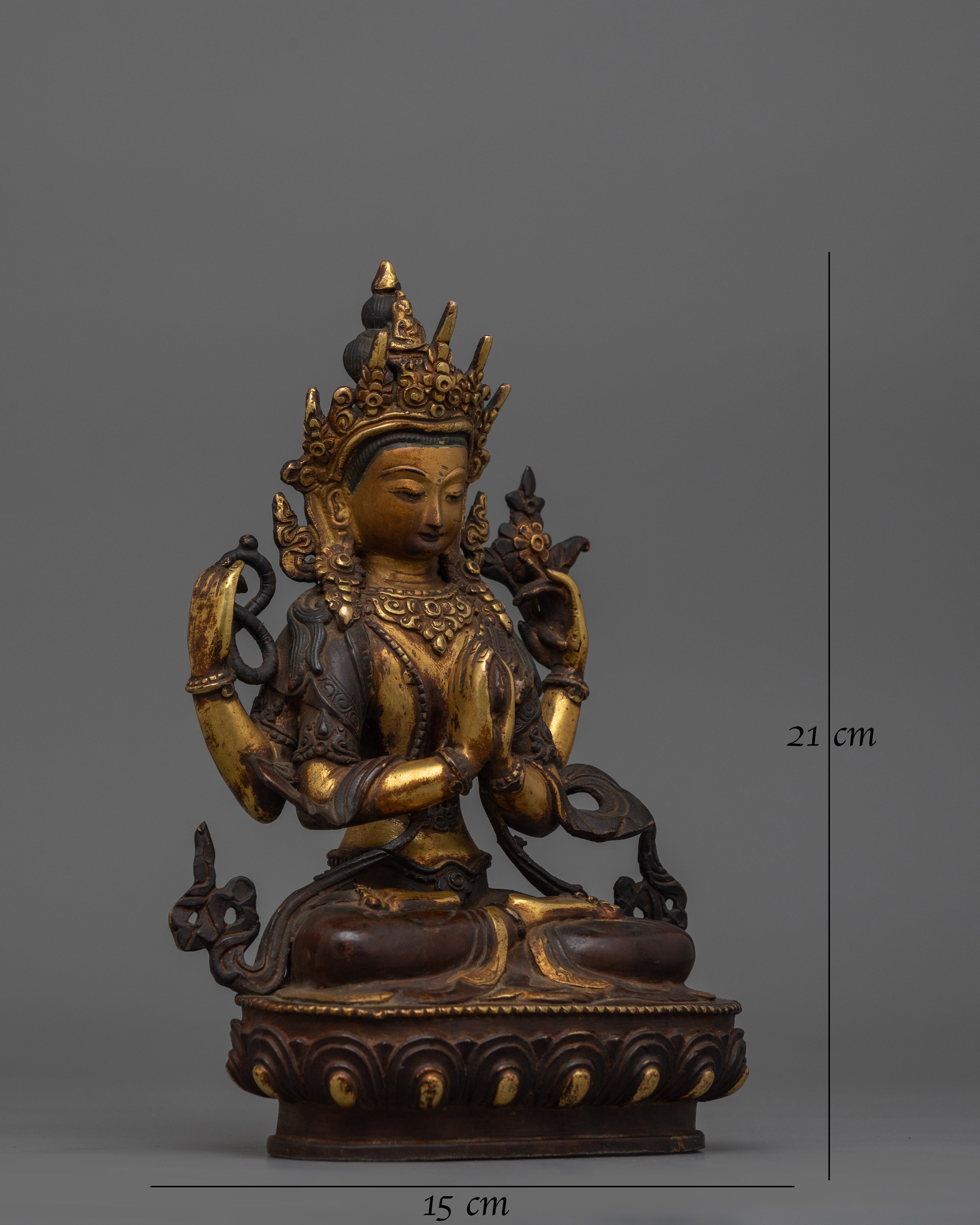 Compassionate Deity Four-armed Chenrezig
