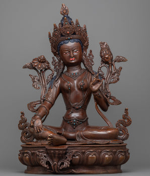 Green Shyamatara Statue | Symbol of Compassion and Protection
