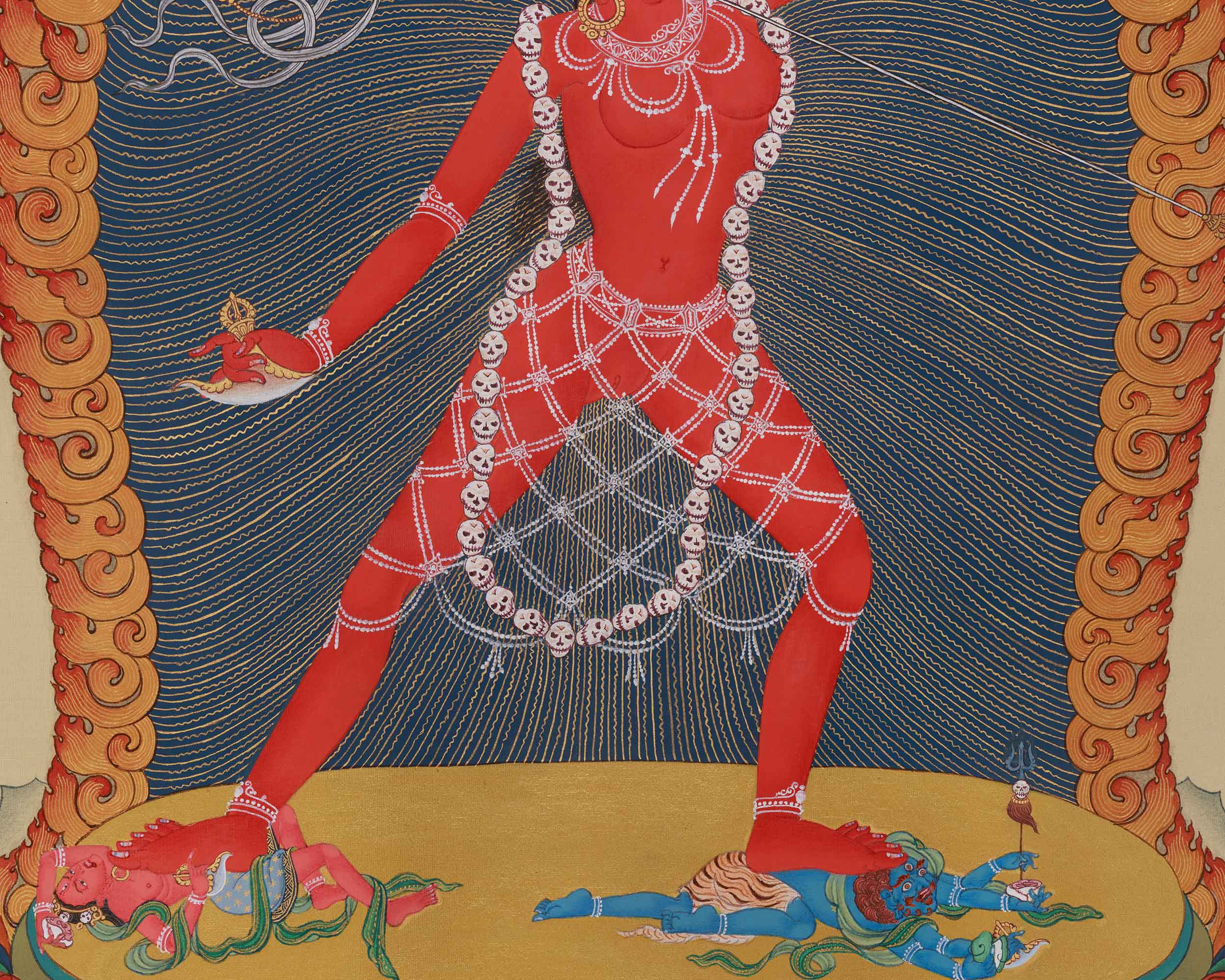Traditional Vajrayogini Thangka | Sacred Dakini Buddhist Artwork