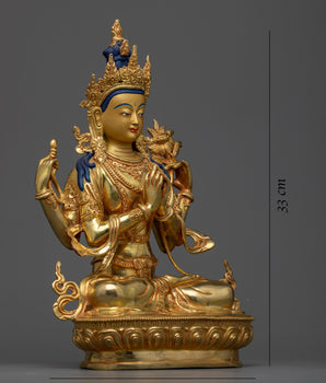 4-arms-chenrezig-buddha-sculpture