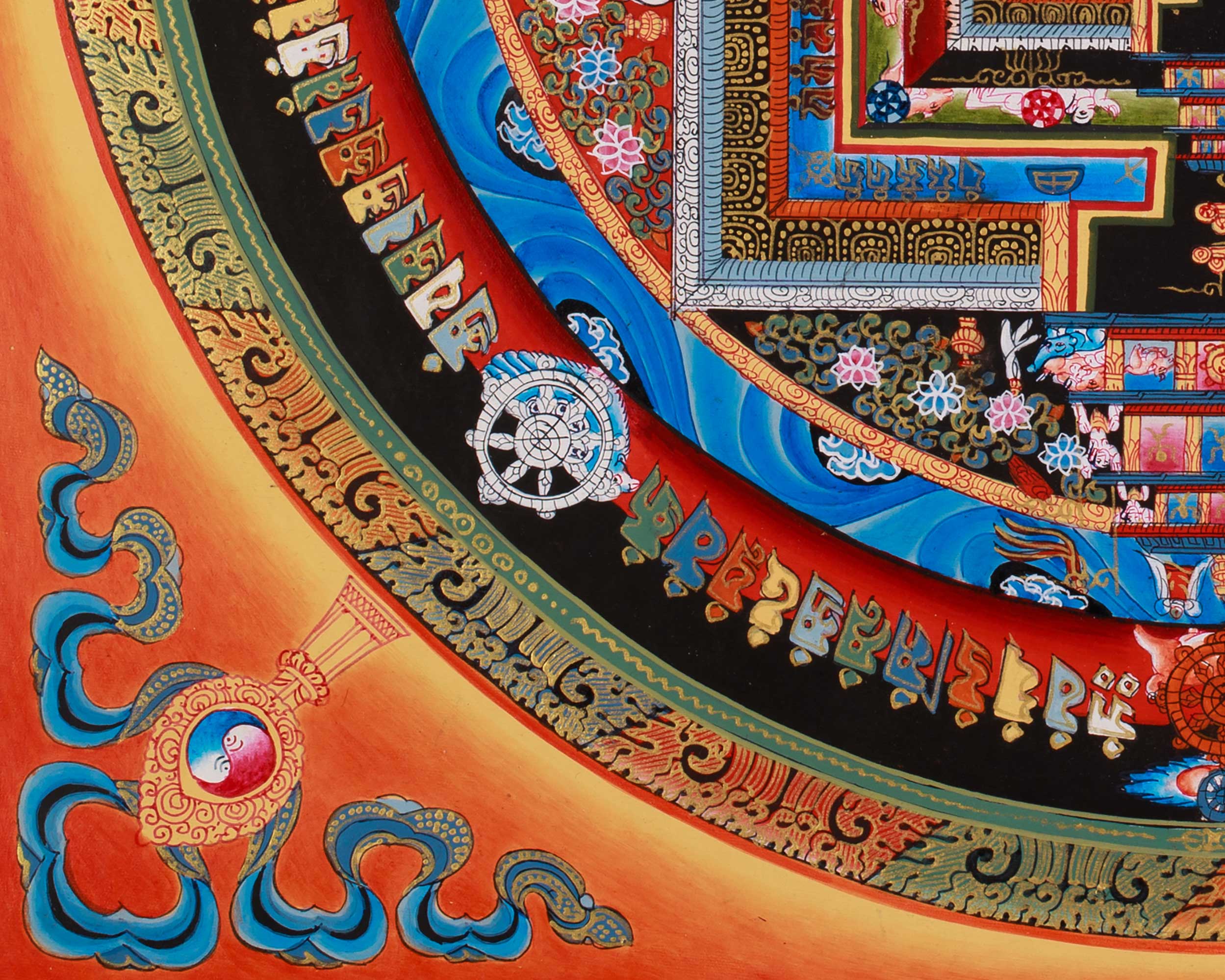 Kalachakra Mandala Thangka Art | Symbolizing Time and Universal Balance