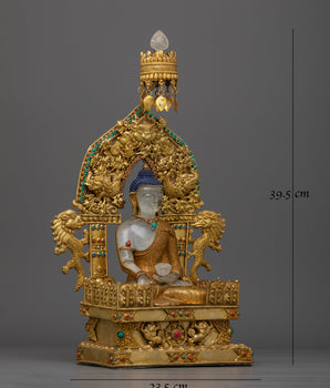 Shakyamuni Buddha Crystal Body Statue | Illumination of Enlightenment