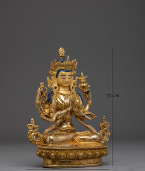 Four-Armed Chenresig Compassion Sculpture