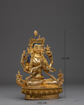 Four-Armed Chenresig Compassion Sculpture