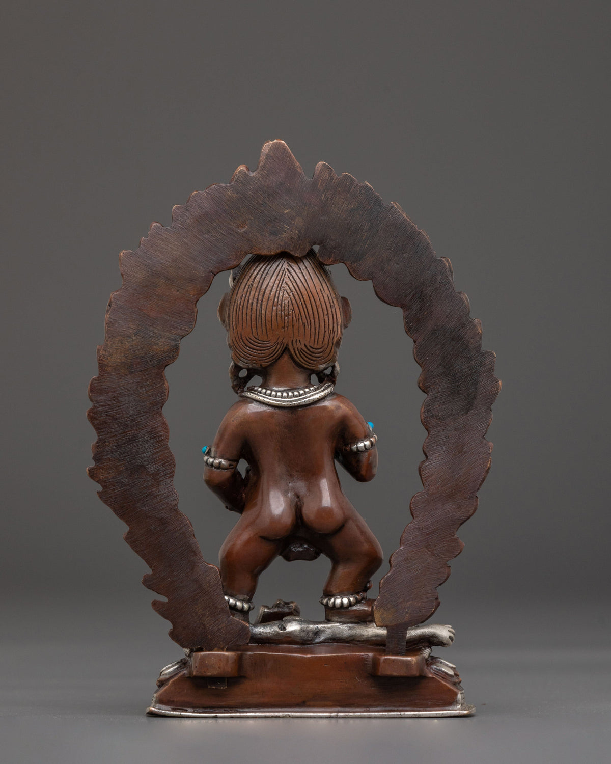 Black Dzambhala Sacred Statue | Buddhist Wealth Deity Art
