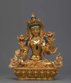 white-tara-statue-24k-gold-gilded