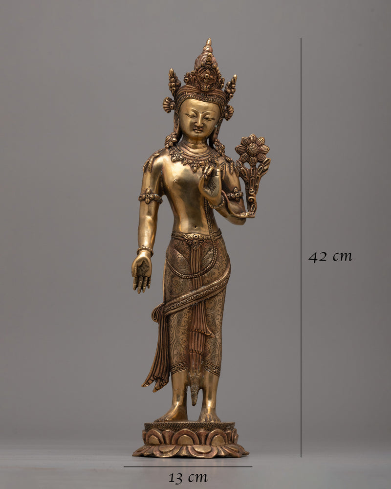 Standing Chenrezig Avatar Statue | Radiating Compassion and Divine Grace