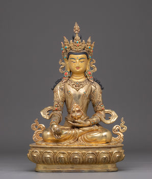 Compassionate Akasagarbha Bodhisattva Statue | Tibetan Deity Representing Wisdom