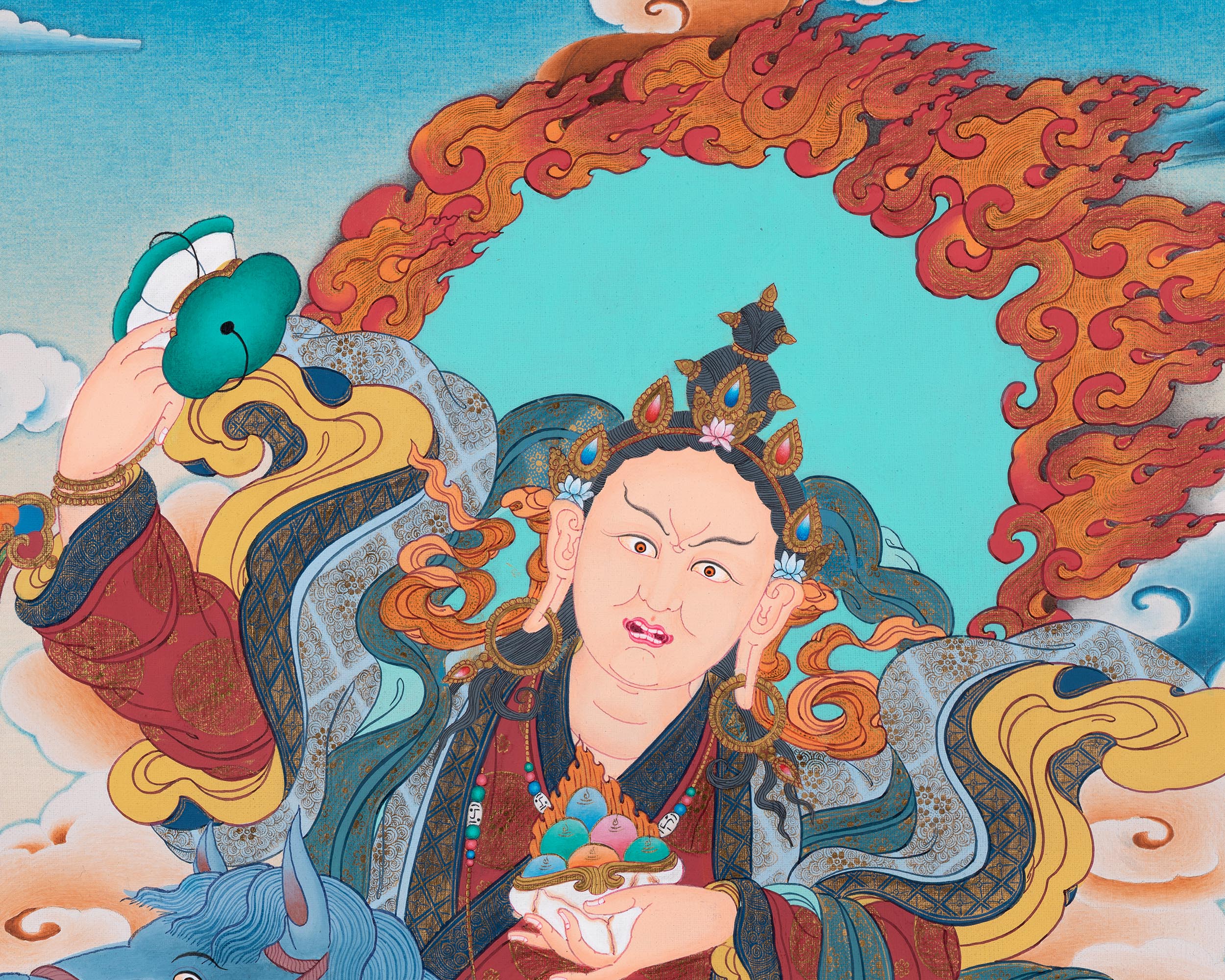 Achi Tsogyal Thangka | Blessing of Achi Chokyi Drolma | Religious Wall Hanging