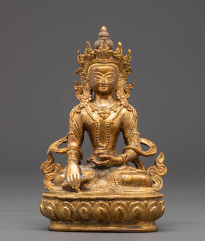 Copper Akshobhya Buddha Statue