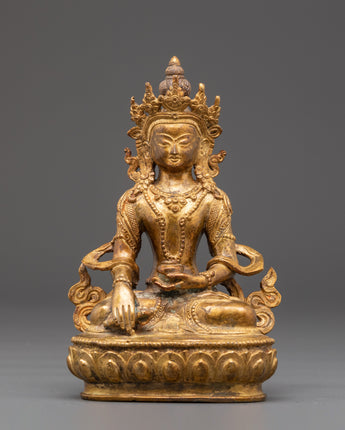 Copper Akshobhya Buddha Statue