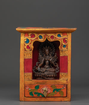 Handcrafted Green Tara Altar Box