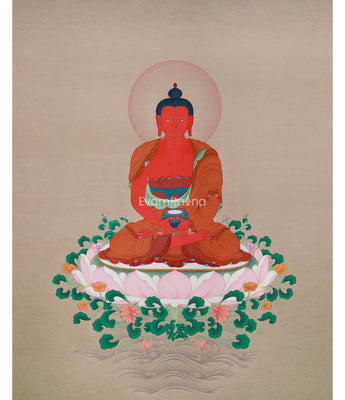 Tibetan Amitabha Buddha Painting