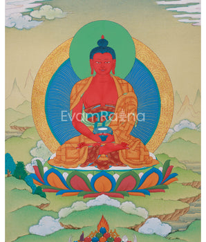 Small Red Amitabha Buddha Thangka