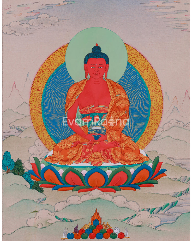 Divine Amitabha Buddha Thangka