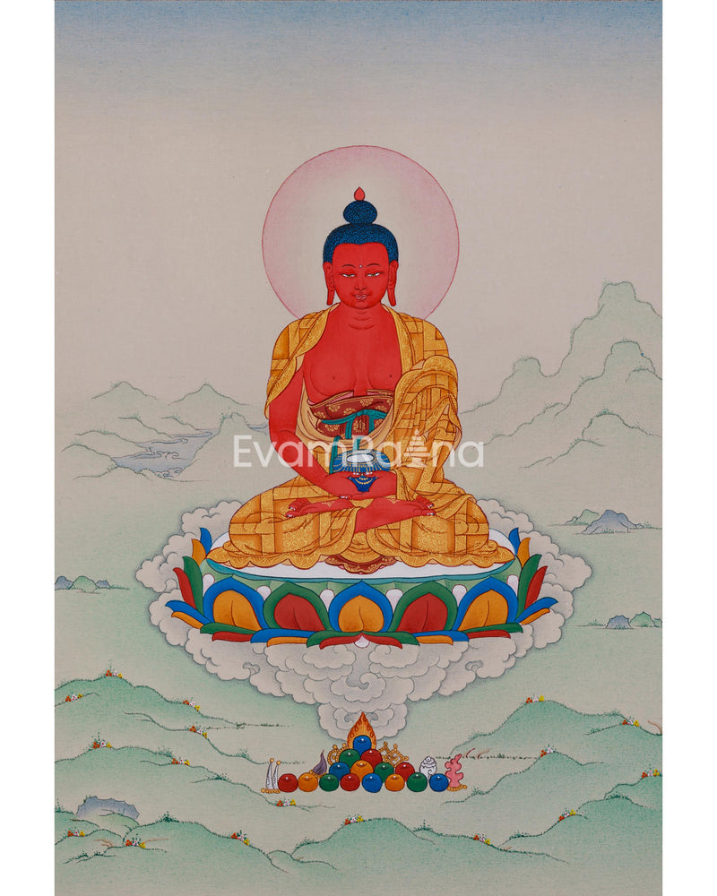 Buddha of Pure Land Amitabha Thangka | Beacon of Infinite Light and Compassion