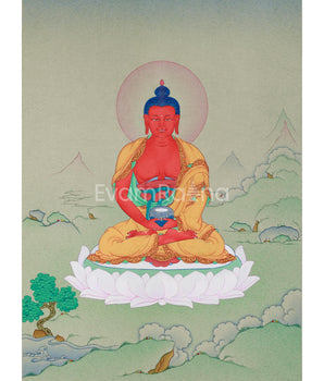 Amitabha Buddha, Small Canvas Thangka