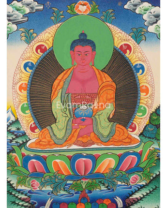 Amitabha Buddha Thangka Painting
