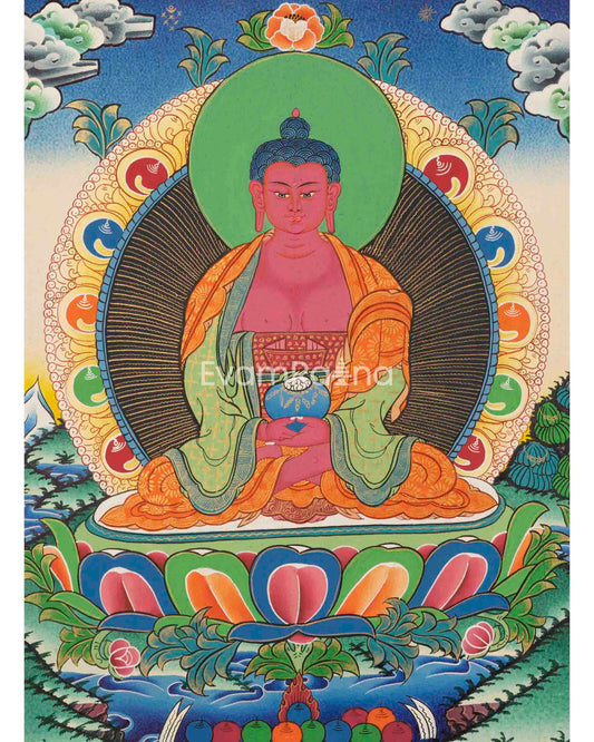 Amitabha Buddha Thangka Painting