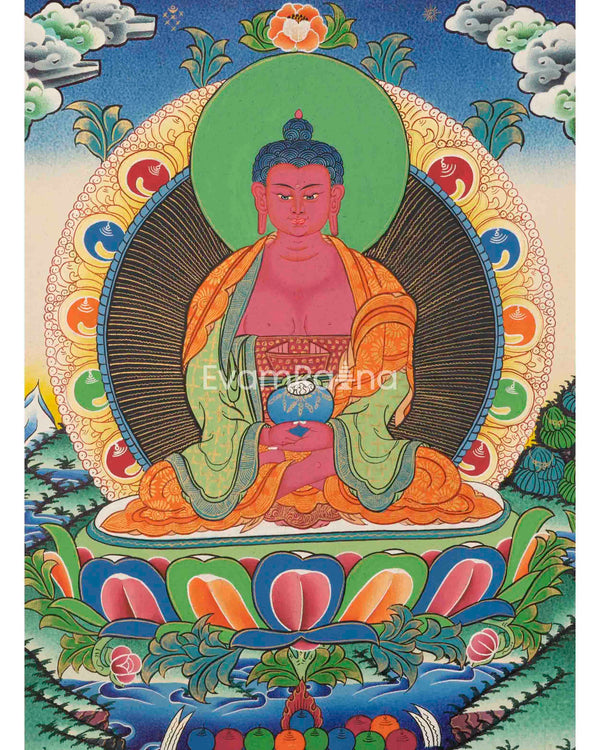 Amitabha Buddha Thangka Painting