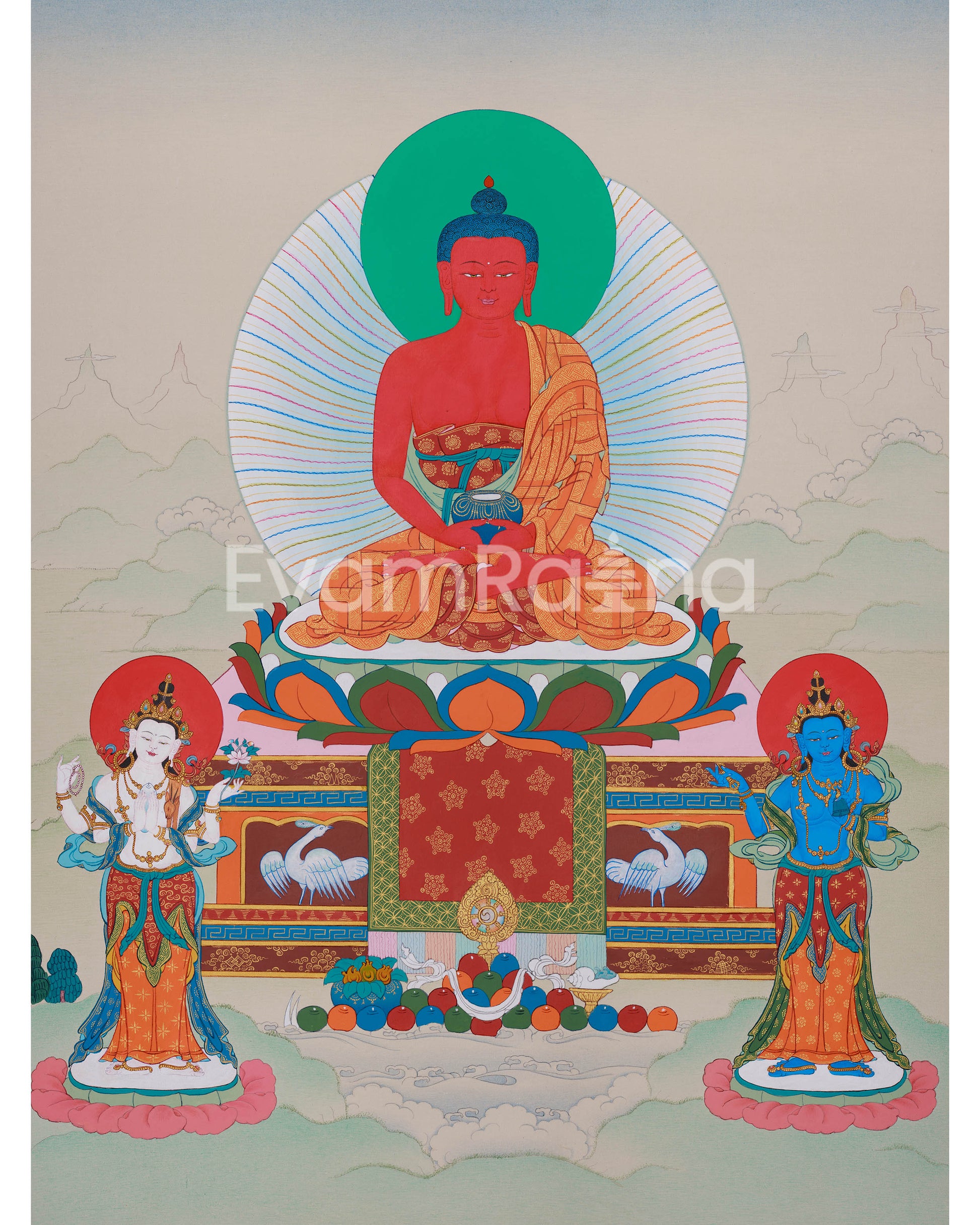 Red Buddha Amitabha 