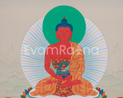 Red Buddha Amitabha | Symbol of Infinite Light and Compassion