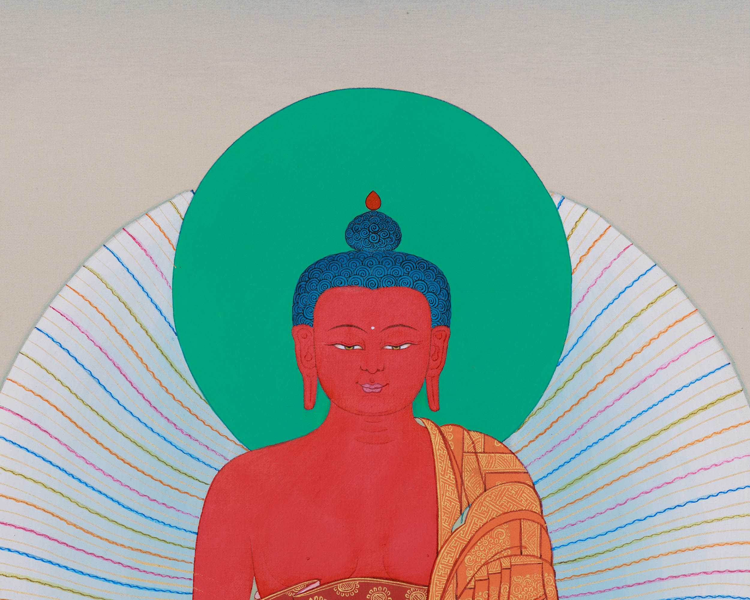Red Buddha Amitabha | Symbol of Infinite Light and Compassion