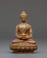 Himalayan Copper Amitabha Buddha Statue | Symbol of Light & Wisdom