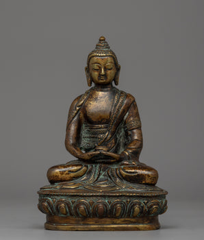 Antique Finished Amitabha Buddha Statue