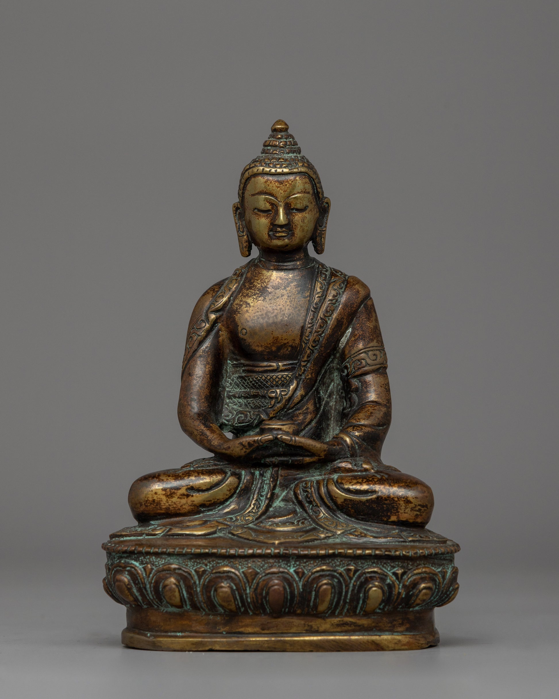 Antique Finished Amitabha Buddha Statue