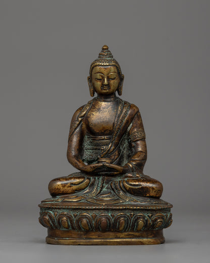 Antique Finished Amitabha Buddha Statue