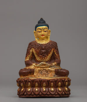 Gold-plated Pure Land Amitabha Buddha Statue 