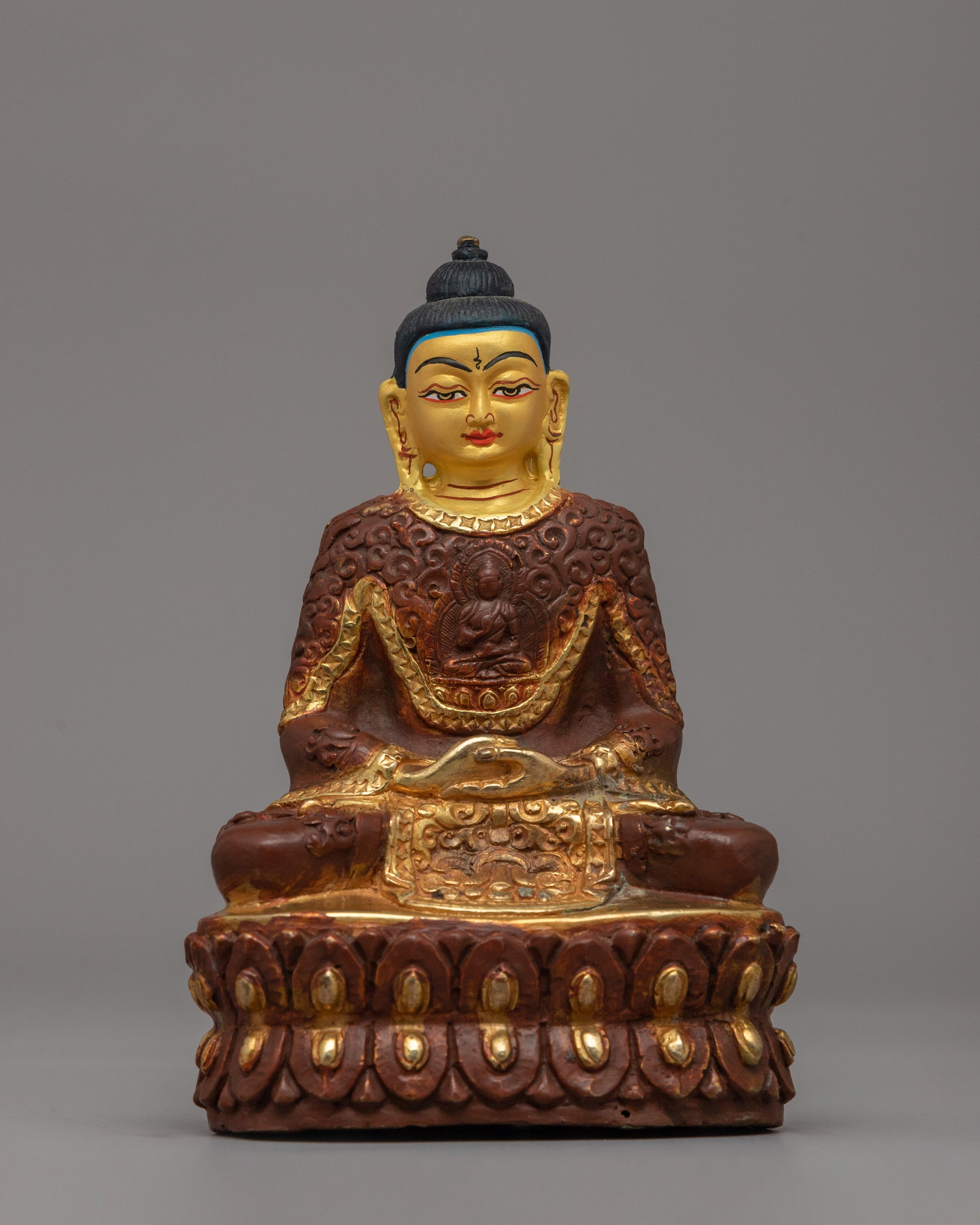 Gold-plated Pure Land Amitabha Buddha Statue 