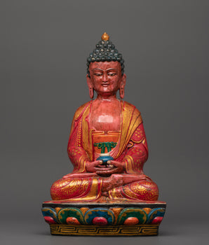 Amitabha Buddha Wooden Statue