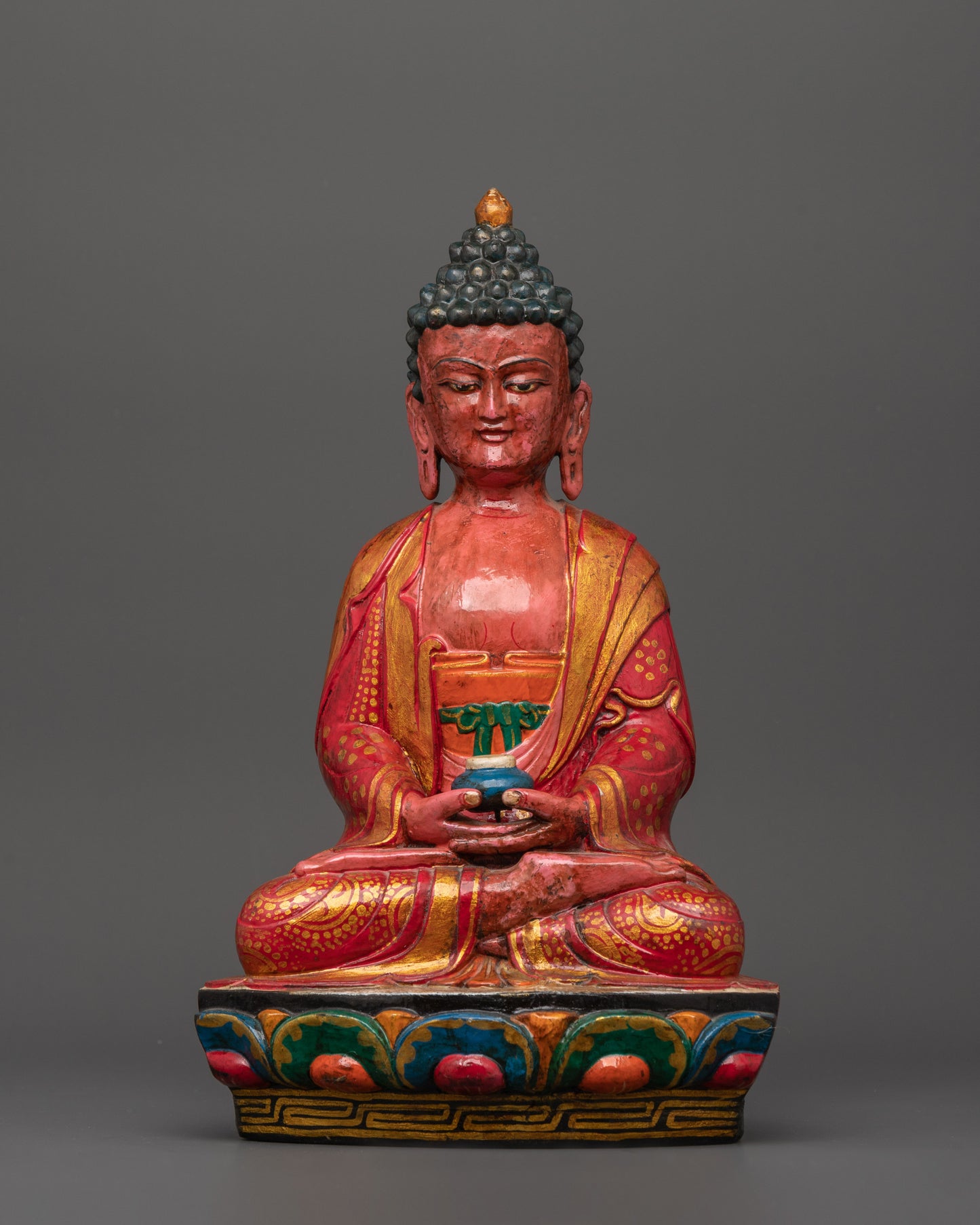 Amitabha Buddha Wooden Statue