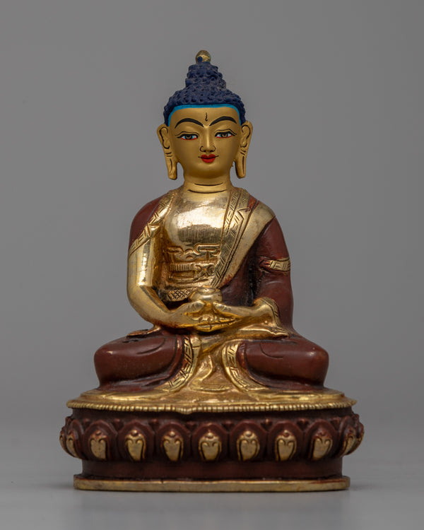 Meditative Amitabha Buddha Handmade Sculpture