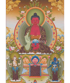 Amitabha Buddha Thangka Painting